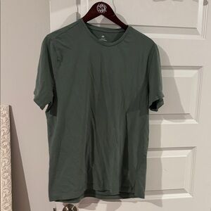 H&M Slim Fit Classic Green Short Sleeve Tee